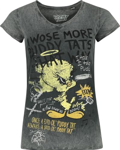 LOONEY TUNES Tweety Frauen T-Shirt Multicolor L von LOONEY TUNES
