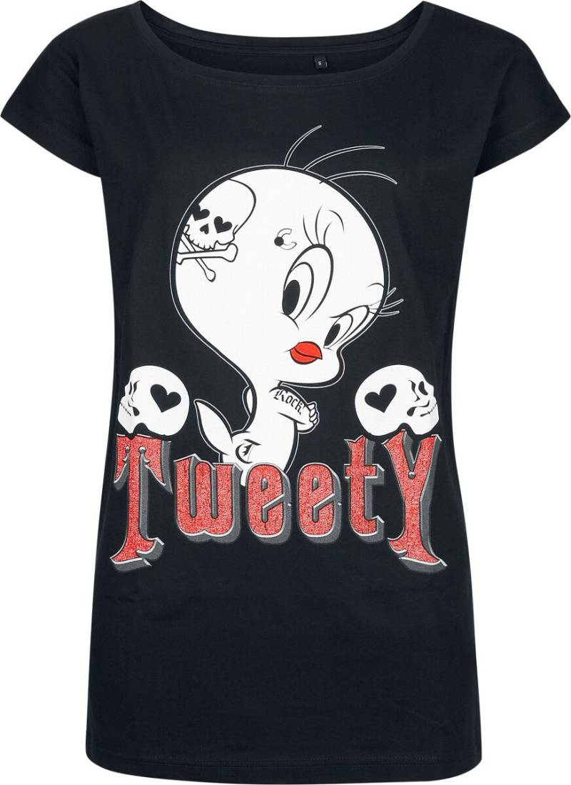 Looney Tunes Tweety - Tattoo T-Shirt schwarz in XL von Looney Tunes