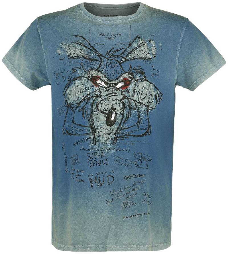Looney Tunes Wile E. Coyote - Inner Thoughts T-Shirt türkis in 3XL von Looney Tunes