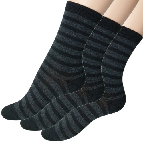 Loonysocks. Drei paar von unseren besten superweichen Strümpfen aus Ascona-Merinowolle. Schwarze und graue Damenstrümpfe. (35/38) von Loonysocks