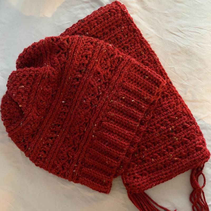 Set Aus Slouch Mütze Und Schal | November Twilight von LoopsByLexiStudio