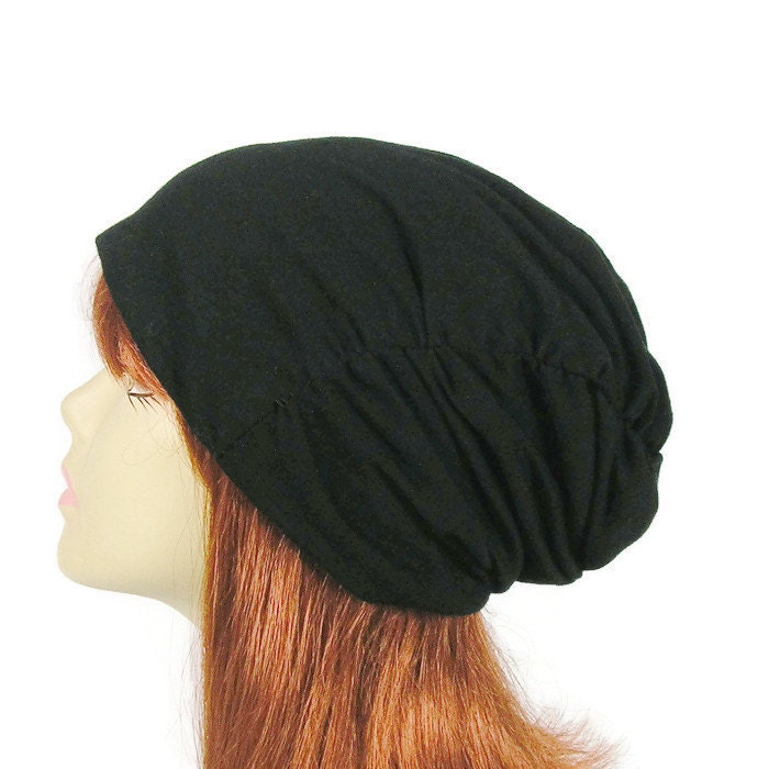 Extra Slouchy 100% Baumwolle Schwarz Geraffte Mütze Haar Verlust Mützen Chemo Alopezie Chic Alle Schwarze Benutzerdefinierte Größen Extra Slouchy 100% Baumwolle Schwarz Geraffte Mütze Haar Verlust Mützen Chemo Alopezie Chic Alle Schwarze Benutzerdefinierte Größen von LooptheLoop