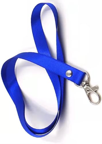 50 Stück Hängeseil blau Schlüsselband für Arbeitsetiketten Schlüsselbänder Schlüsselbänder Schlüsselbänder Namensschilder Namensschilder Loopunk von Loopunk