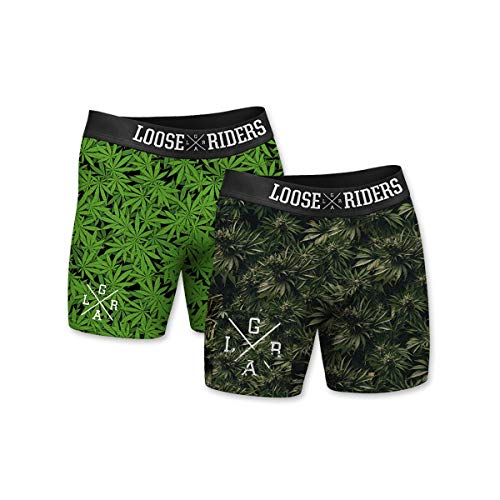Loose Riders Boxer-Short Grün Gr. S von Loose Riders