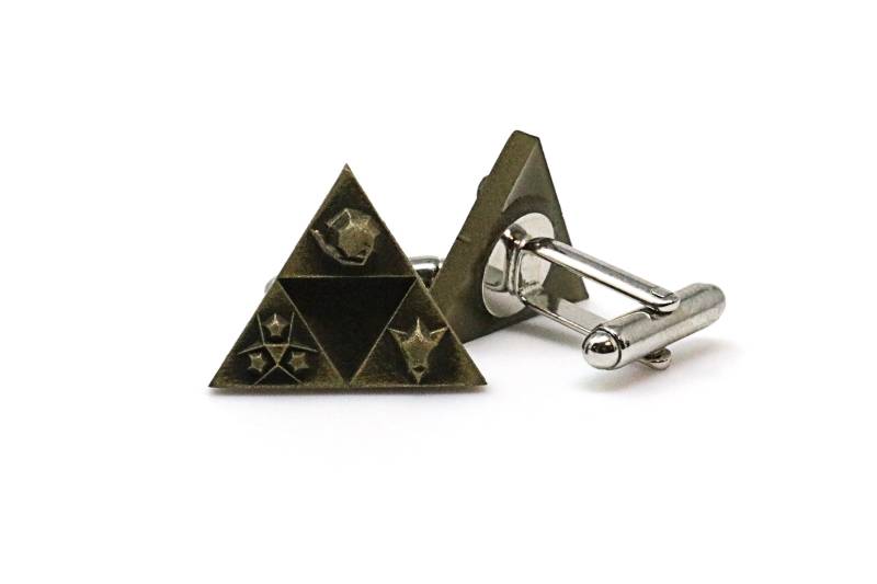 Triforce Zelda Manschettenknöpfe Legend Of Schmuck Geschenk Cff1 von LootCaveCo