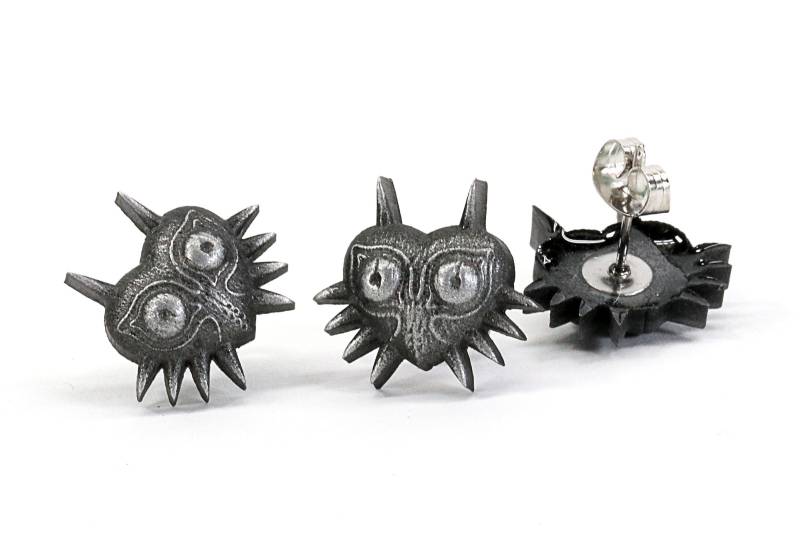 Majoras Mask Zelda Ohrringe Edelstahl Ohrstecker, Legend Of Geschenk Erg1 von LootCaveCo