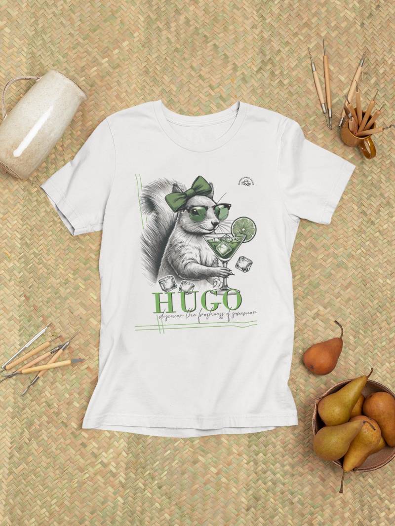 Hugo Cocktail T-Shirt Für Frauen | Lustiges Sommer Shirt Mit Aperol Spritz Vibes Witziges Geschenk Freundinnen & Partys von LootFactory