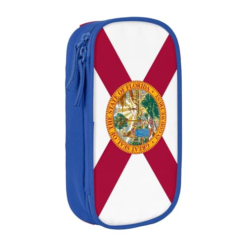 Federmäppchen mit Florida-Motiv, Aufbewahrungstasche, großes Fassungsvermögen, tragbare Büro-Stifttasche mit Reißverschluss von Lootpe