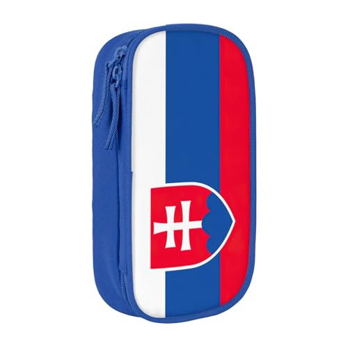 Lootpe Federmäppchen mit Aufdruck der Slowakei, Aufbewahrungstasche, großes Fassungsvermögen, tragbare Büro-Stifttasche mit Reißverschluss von Lootpe