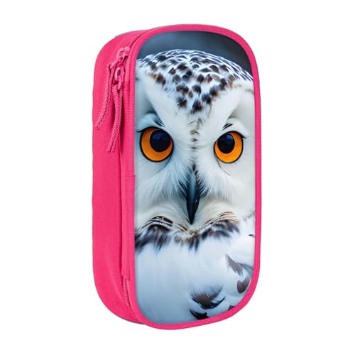 Lootpe Federmäppchen mit Eulen-Augen, Aufbewahrungstasche, großes Fassungsvermögen, tragbare Büro-Stifttasche mit Reißverschluss von Lootpe