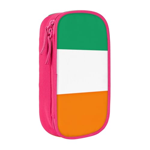 Lootpe Federmäppchen mit Flaggenmotiv von Côte d'Ivoire, Aufbewahrungstasche, großes Fassungsvermögen, tragbare Büro-Stifttasche mit Reißverschluss von Lootpe