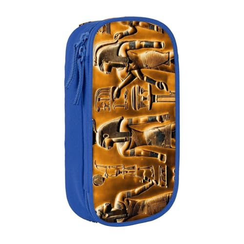 Lootpe Federmäppchen mit Indianer-Druck, Aufbewahrungstasche, großes Fassungsvermögen, tragbare Büro-Stifttasche mit Reißverschluss von Lootpe