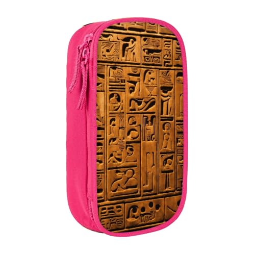 Lootpe Federmäppchen mit Indianer-Druck, Aufbewahrungstasche, großes Fassungsvermögen, tragbare Büro-Stifttasche mit Reißverschluss von Lootpe