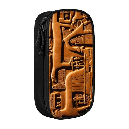 Lootpe Federmäppchen mit Indianer-Druck, Aufbewahrungstasche, großes Fassungsvermögen, tragbare Büro-Stifttasche mit Reißverschluss von Lootpe