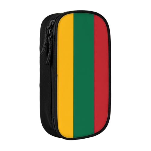 Lootpe Federmäppchen mit Litauen-Motiv, Aufbewahrungstasche, großes Fassungsvermögen, tragbare Büro-Stifttasche mit Reißverschluss von Lootpe