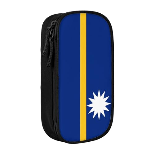 Lootpe Federmäppchen mit Nauru-Motiv, Aufbewahrungstasche, großes Fassungsvermögen, tragbare Büro-Stifttasche mit Reißverschluss von Lootpe