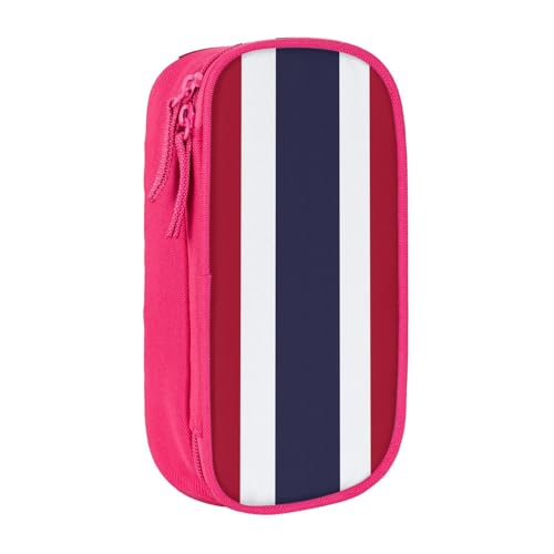 Lootpe Federmäppchen mit Thailand-Flagge, Aufbewahrungstasche, großes Fassungsvermögen, tragbare Büro-Stifttasche mit Reißverschluss von Lootpe