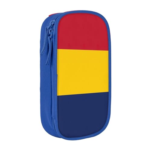 Lootpe Federmäppchen mit Tschad-Motiv, Aufbewahrungstasche, großes Fassungsvermögen, tragbare Büro-Stifttasche mit Reißverschluss von Lootpe