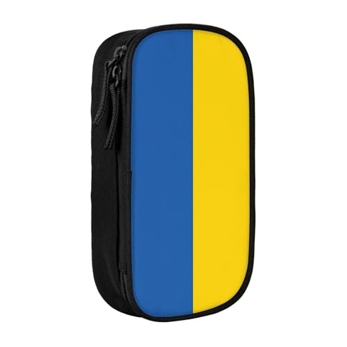 Lootpe Federmäppchen mit Ukraine-Motiv, Aufbewahrungstasche, großes Fassungsvermögen, tragbare Büro-Stifttasche mit Reißverschluss von Lootpe