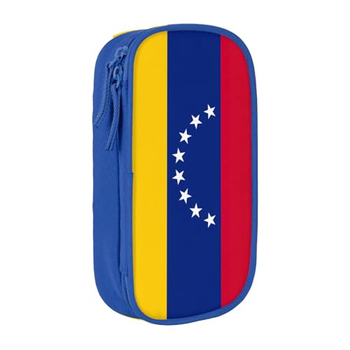 Lootpe Federmäppchen mit Venezuela-Motiv, Aufbewahrungstasche, großes Fassungsvermögen, tragbare Büro-Stifttasche mit Reißverschluss von Lootpe