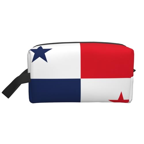 Lootpe Make-up-Tasche mit Flagge von Panama, tragbare Reise-Make-up-Tasche, Kulturbeutel, große Make-up-Tasche für Damen von Lootpe