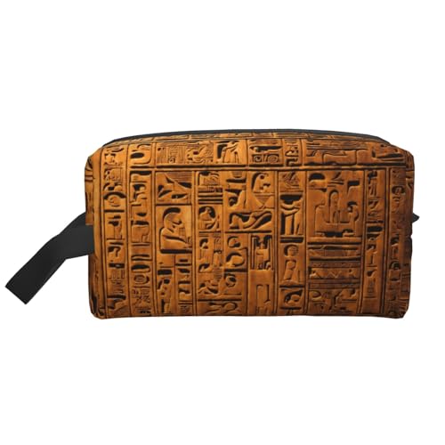 Lootpe Make-up-Tasche mit Indianer-Druck, tragbare Reise-Make-up-Tasche, Kulturbeutel, große Make-up-Tasche für Damen von Lootpe