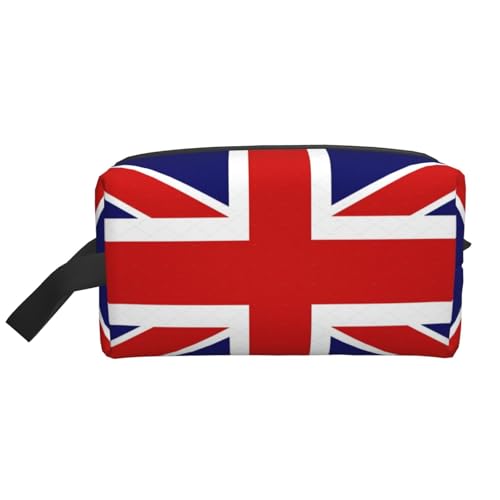 Lootpe Make-up-Tasche mit englischer Flagge, tragbare Reise-Make-up-Tasche, Kulturbeutel, große Make-up-Tasche für Damen von Lootpe