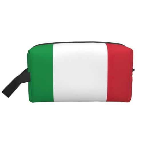 Lootpe Make-up-Tasche mit italienischer Flagge, tragbare Reise-Make-up-Tasche, Kulturbeutel, große Make-up-Tasche für Damen von Lootpe