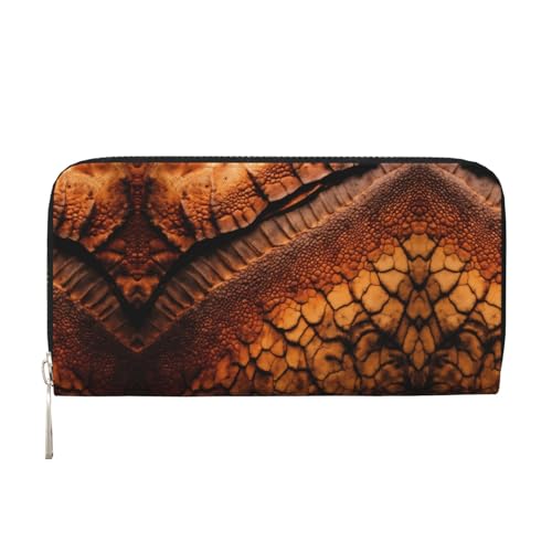 lootpe Damen-Geldbörse mit Dinosaurier-Muster, Kreditkartenhalter, Handygeldbörse, lange Clutch-Handtasche von Lootpe