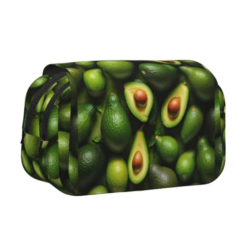 lootpe Federmäppchen mit Avocado-Muster, großes Fassungsvermögen, Markertasche, Schreibwaren-Organizer-Tasche, tragbare Büro-Stifttasche von Lootpe