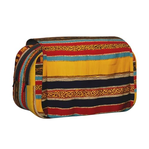 lootpe Federmäppchen mit Indianer-Muster, großes Fassungsvermögen, Markertasche, Schreibwaren-Organizer-Tasche, tragbare Büro-Stifttasche von Lootpe