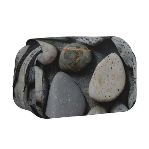 lootpe Federmäppchen mit Kieselstein-Muster, großes Fassungsvermögen, Markertasche, Schreibwaren-Organizer-Tasche, tragbare Büro-Stifttasche von Lootpe