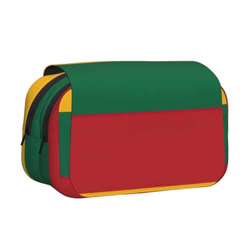 lootpe Federmäppchen mit Litauen-Motiv, großes Fassungsvermögen, Markertasche, Schreibwaren-Organizer-Tasche, tragbare Büro-Stifttasche von Lootpe