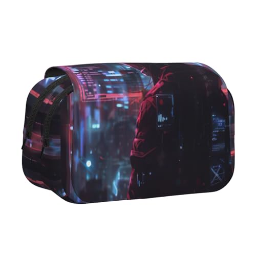 lootpe Hacker Era Federmäppchen, großes Fassungsvermögen, Marker-Tasche, Schreibwaren-Organizer-Tasche, tragbare Büro-Stifttasche von Lootpe