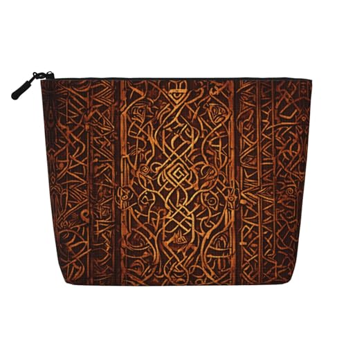lootpe Reise-Make-up-Tasche mit Indianer-Druck, große Kapazität, Kosmetiktaschen für Frauen, tragbare Kosmetiktasche, Kulturbeutel von Lootpe
