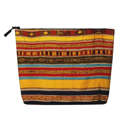 lootpe Reise-Make-up-Tasche mit Indianer-Muster, große Kapazität, Kosmetiktasche für Damen, tragbare Kosmetiktasche, Kulturbeutel von Lootpe
