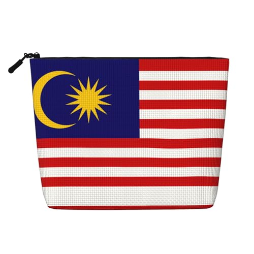 lootpe Reise-Make-up-Tasche mit Malaysia-Flagge, große Kapazität, Kosmetiktasche für Damen, tragbare Kosmetiktasche, Kulturbeutel von Lootpe