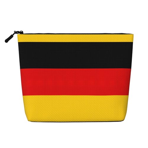 lootpe Reise-Make-up-Tasche mit deutscher Flagge, große Kapazität, Kosmetiktasche für Damen, tragbare Kosmetiktasche, Kulturbeutel von Lootpe