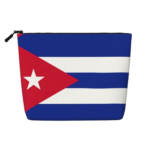 lootpe Reise-Make-up-Tasche mit kubanischer Flagge, große Kapazität, Kosmetiktasche für Damen, tragbare Kosmetiktasche, Kulturbeutel von Lootpe