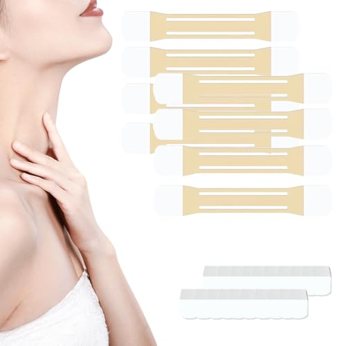 Instant Lift Neck Tape,Aufkleber Face Neck Lifting Tape, Hebt Schlaffe Haut Sofort, Instant Necks and Face Lift Strap Patch Tightening Tapes (A, 2) von Lopreg