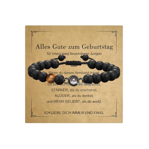 Natürliche Steine Heilungskristall Armbänder, lustige Geschenke für Lehrer Ende des Jahres, beste Armbandgeschenke für Frauen und Teenager-Mädchen aus natürlichen Steinen(H) von Lopxenu