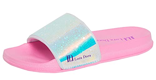 Lora Dora LB10549, Mädchen Pantoffeln, Pink - Iridescent - Pink - Größe: 32 EU von Lora Dora