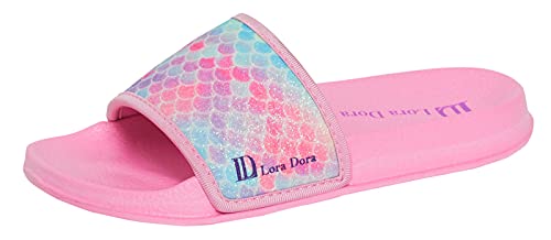 Lora Dora LB10549, Mädchen Pantoffeln , Pink - Mermaid Glitter - Größe: 31 EU von Lora Dora