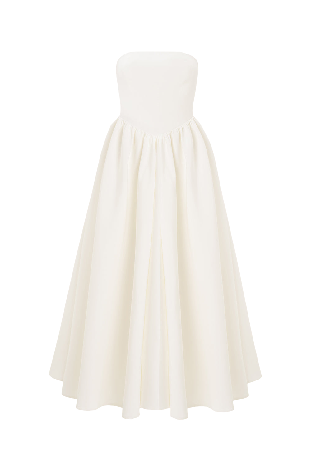 Eva White Strapless Corset Midi Dress - White - M - Lora Istanbul - Midi dresses Eva White Strapless Corset Midi Dress - White - M - Lora Istanbul - Midi dresses von Lora Istanbul