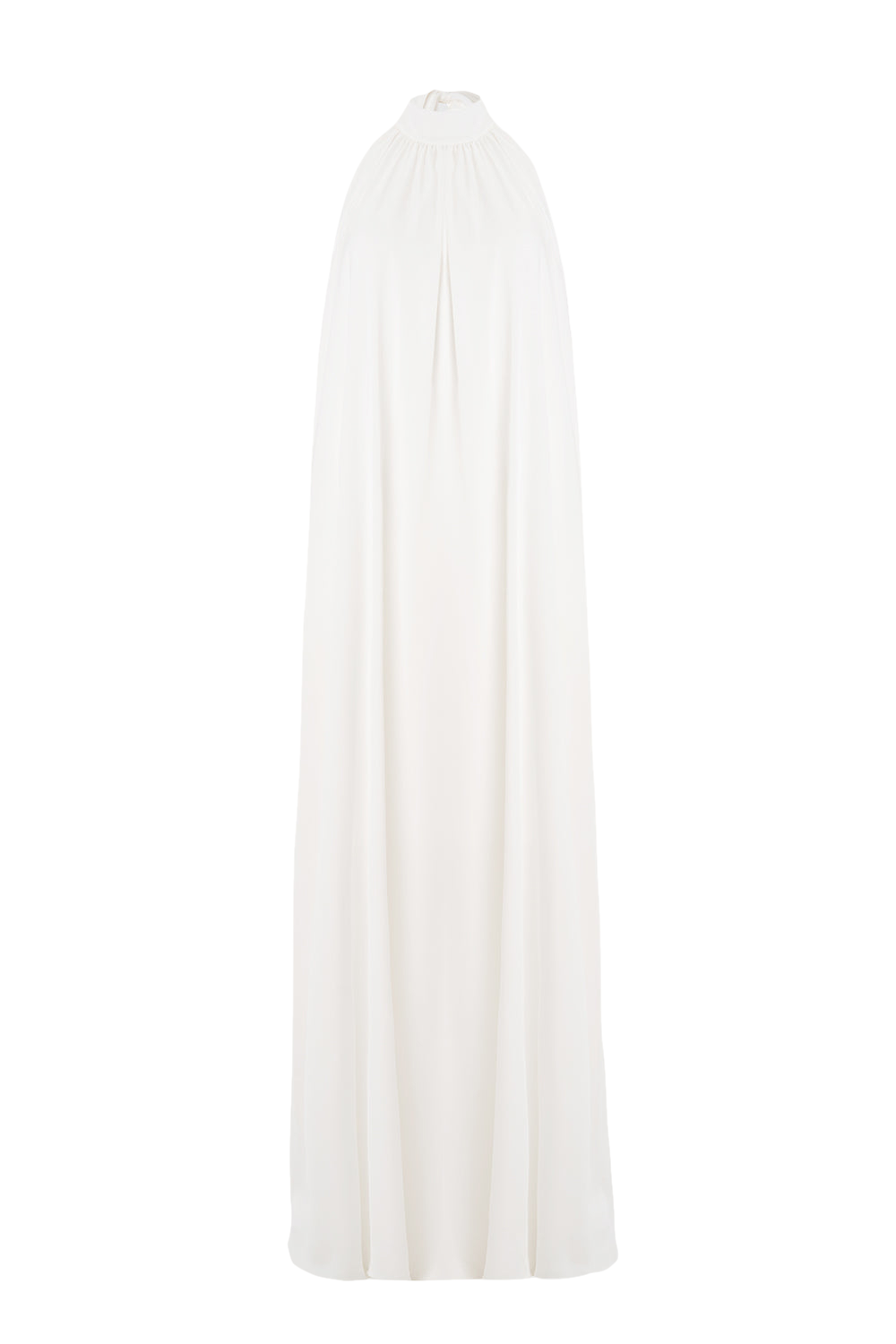Pam Satin White Halter Maxi Dress - White - M - Lora Istanbul - Maxi dresses Pam Satin White Halter Maxi Dress - White - M - Lora Istanbul - Maxi dresses von Lora Istanbul