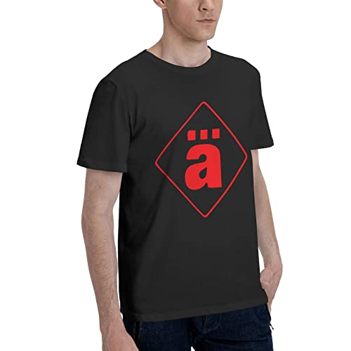 Neue Die Band Arzte Punk Rock Band Logo Herren Grafik T-Shirt Neuheit Design Grafik T-Shirts Für Jungs Baumwolle Kurzarm Rundhals Shirt (Schwarz-2,Large) von LoraPetid