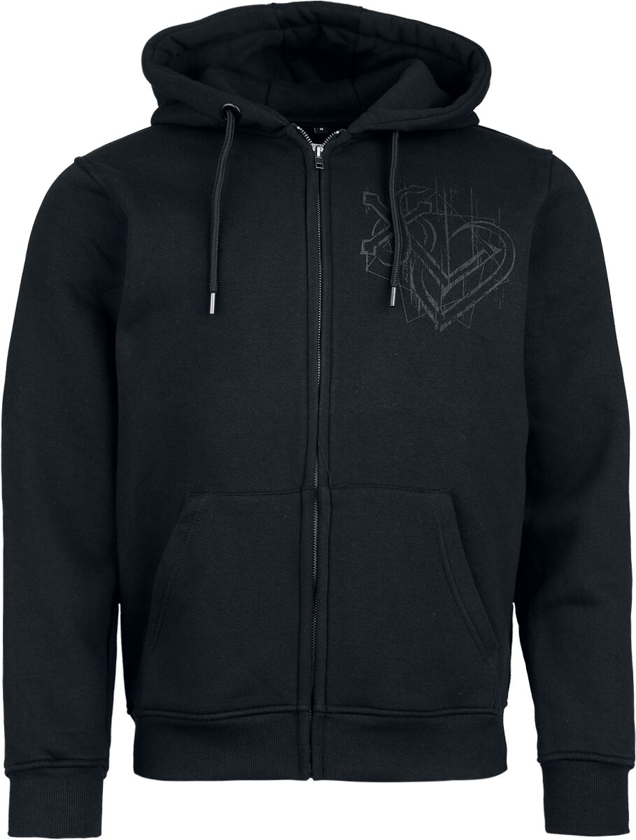 Lord Of The Lost Kapuzenjacke - Black Logo - S bis XXL - für Männer - Größe XXL - schwarz  - EMP exklusives Merchandise! von Lord Of The Lost