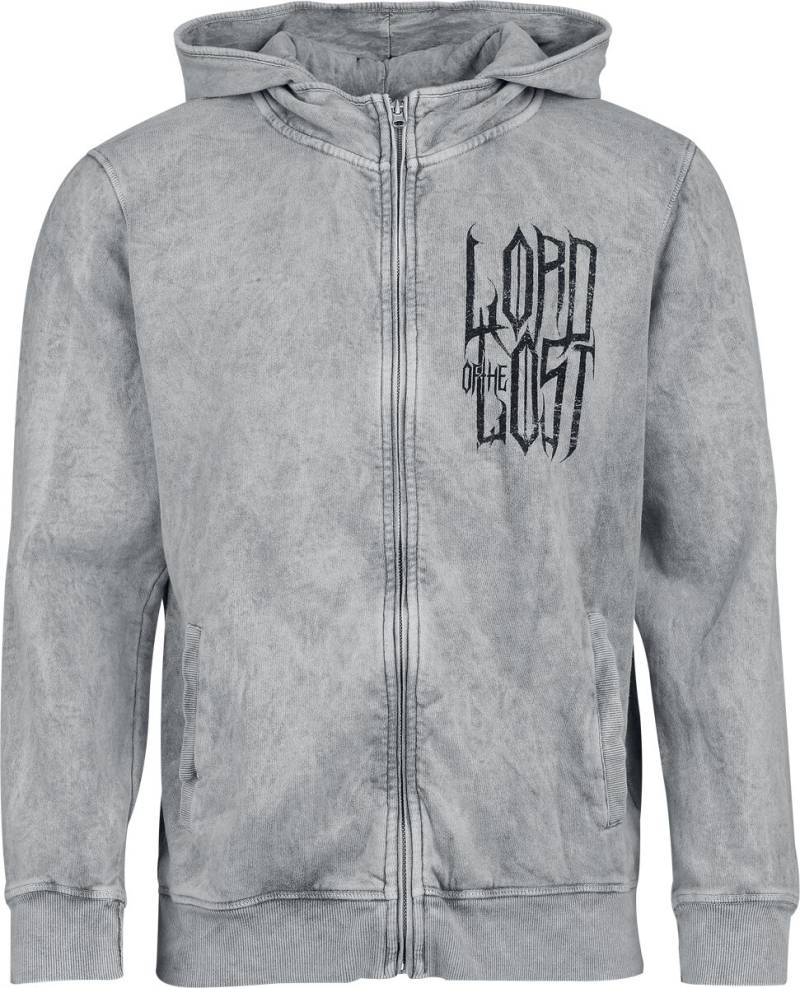 Lord Of The Lost Kapuzenjacke - Pentagram - S bis XXL - für Männer - Größe L - hellgrau  - EMP exklusives Merchandise! von Lord Of The Lost