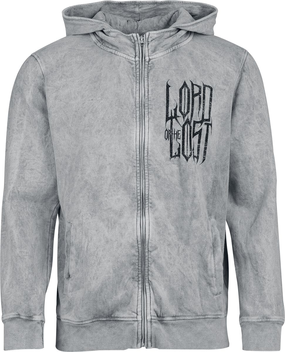 Lord Of The Lost Kapuzenjacke - Pentagram - S bis XXL - für Männer - Größe M - hellgrau  - EMP exklusives Merchandise! von Lord Of The Lost