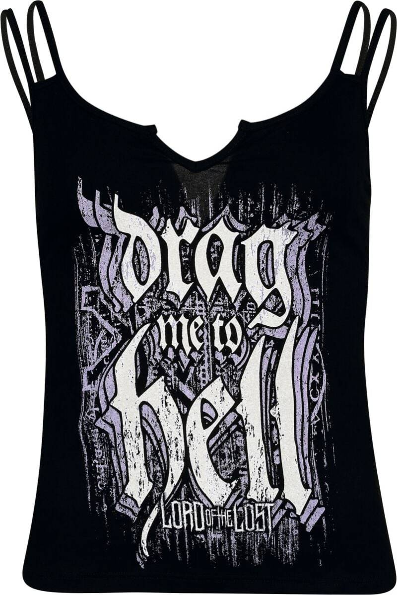 Lord Of The Lost Top - Drag Me To Hell - S bis 4XL - für Damen - Größe S - schwarz  - EMP exklusives Merchandise! von Lord Of The Lost